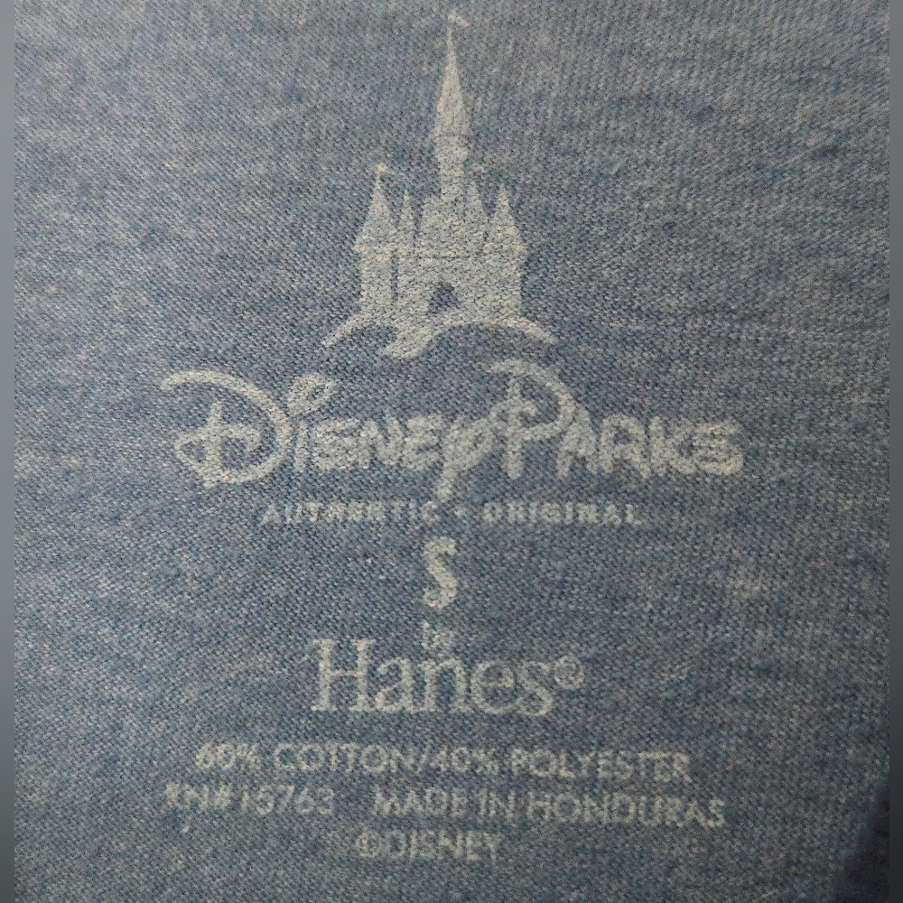 Authentic Disney Blue Mickey Mouse Graphic T-Shirt - Picture 3 of 3